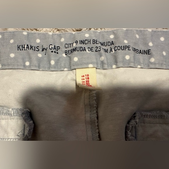 GAP Khakis By Gap Light Blue Polka Dot Bermuda Shorts - Picture 8 of 9